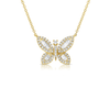 Butterfly Diamond Necklace 14K - Large