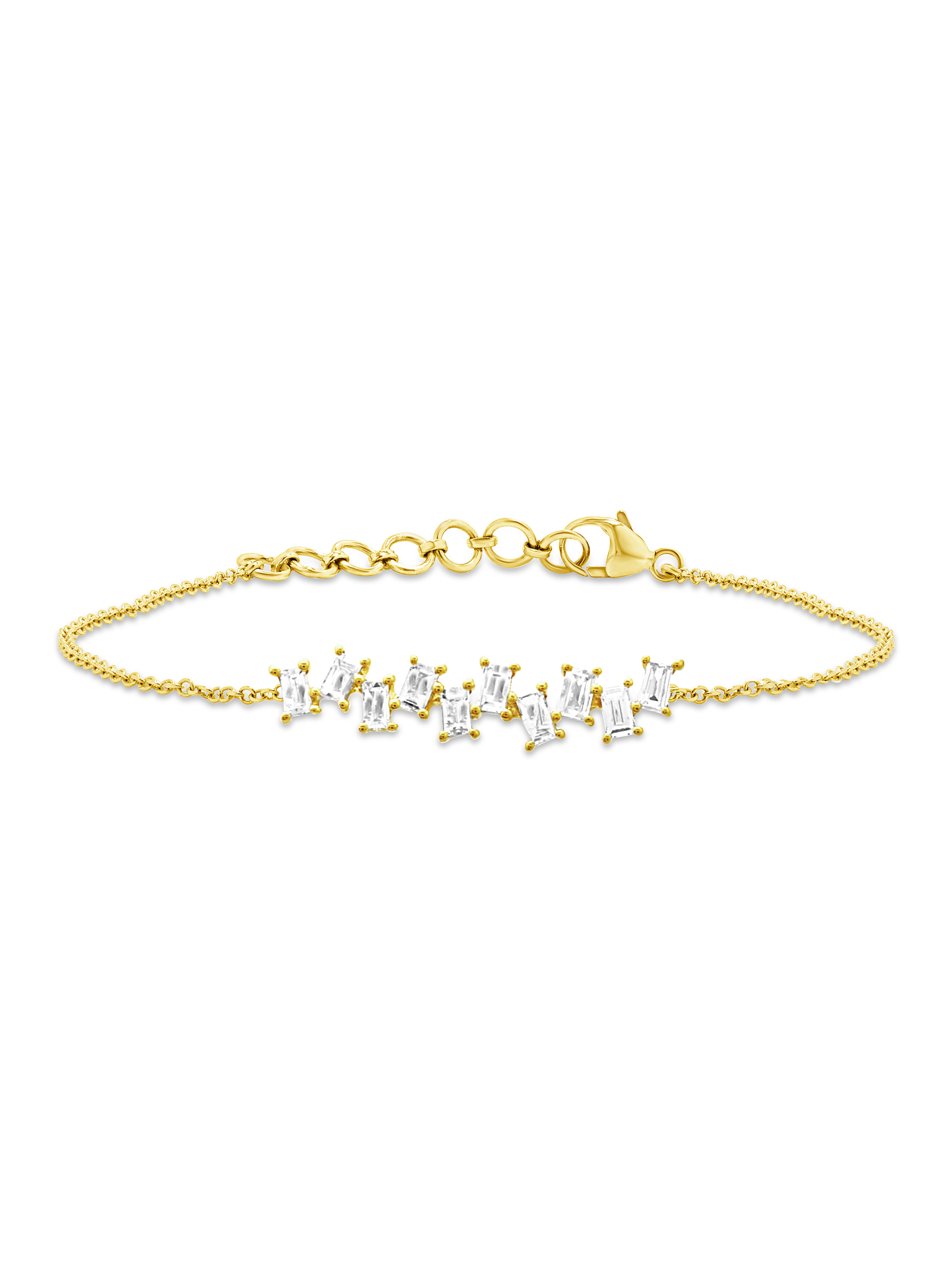 Paris Baguette Bracelet 14K