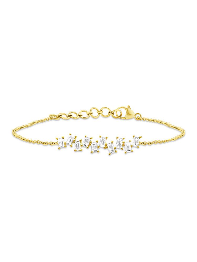 Paris Baguette Bracelet 14K