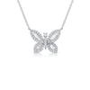 Butterfly Diamond Necklace 14K - Large