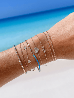 Serena Turquoise Tennis Bracelet 14K