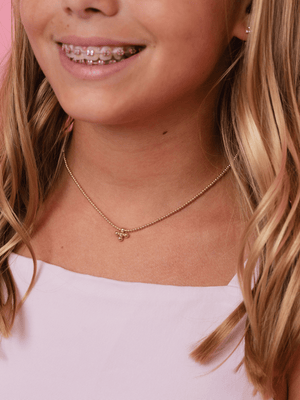 Cross Everyday Beaded Necklace - 2mm