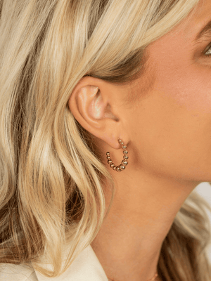 Beaded Hoop Earrings