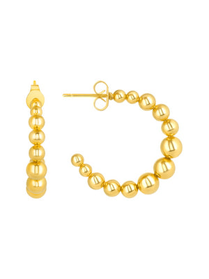 Beaded Hoop Earrings