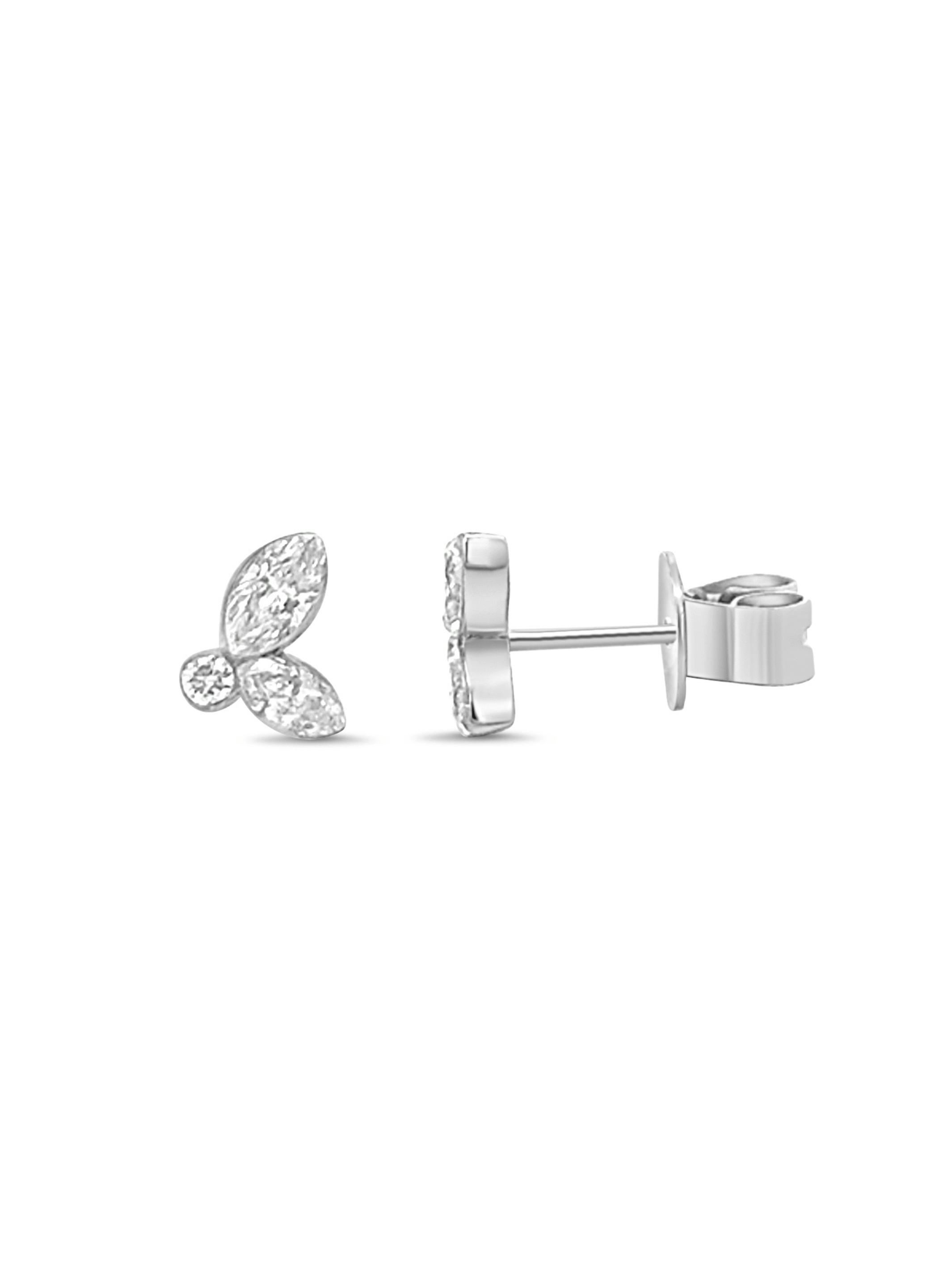 Baby Bee Diamond Stud Earrings 18K