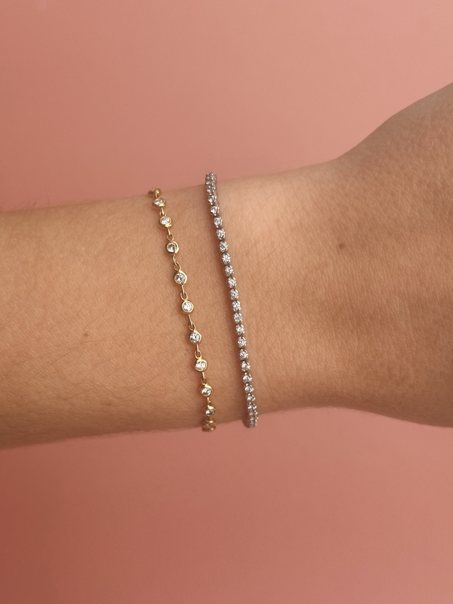 Endless Bezel Bracelet 14K | LeMel – LeMel