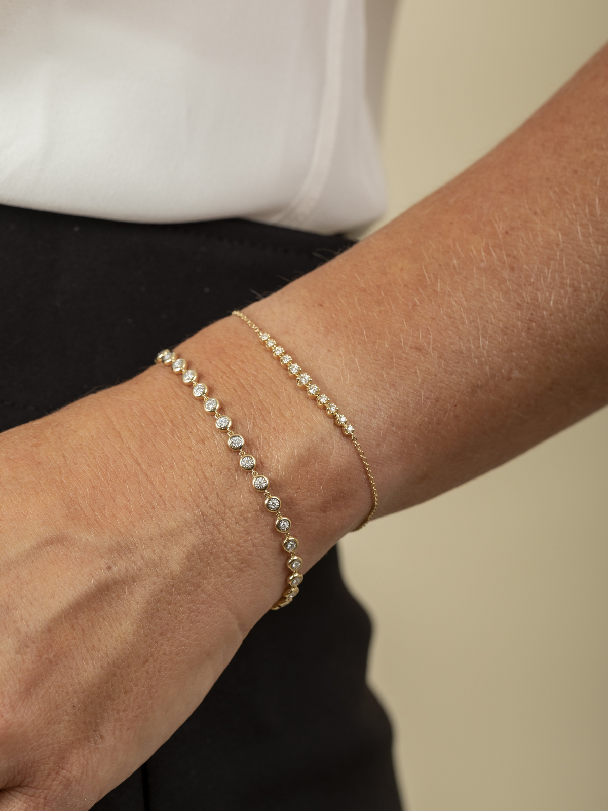 Cupcake Chasing Diamonds Bracelet 14K