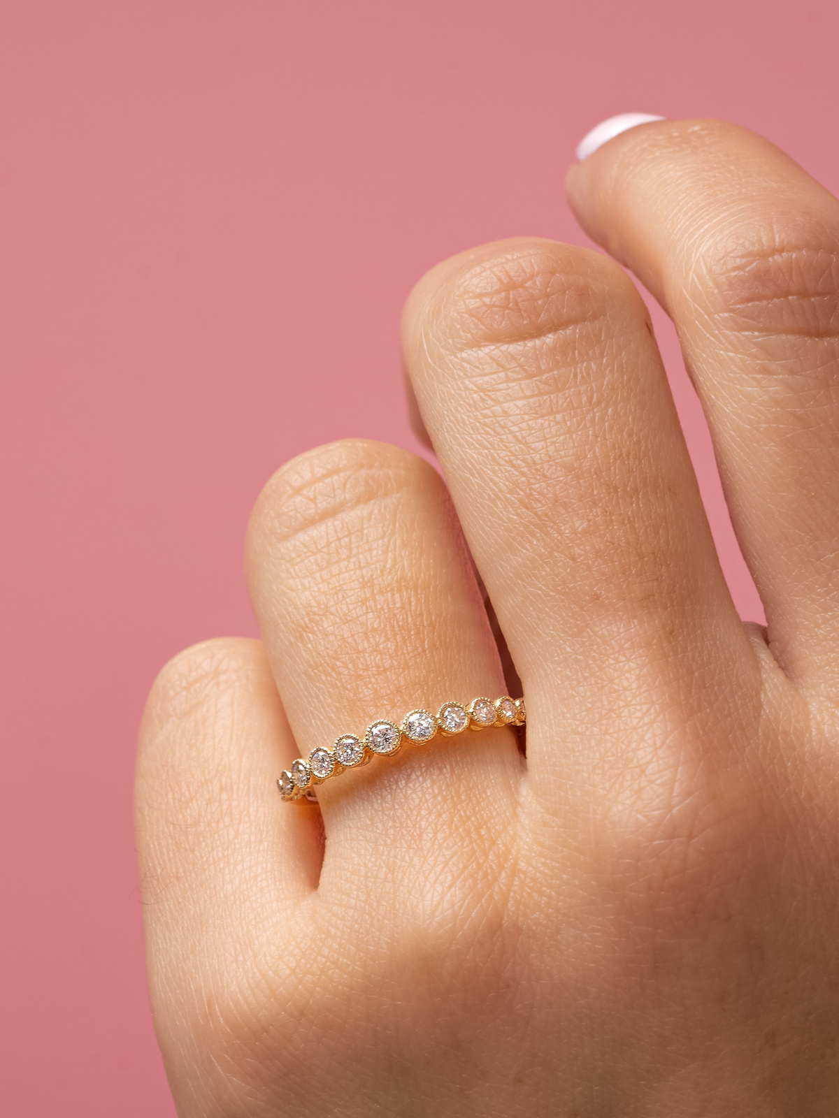 Bennett Bezel Diamond Band 14K