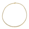 Bryn Bezel Graduated Tennis Necklace 14K