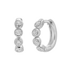 Bryn Bezel Diamond Huggie Earrings 14K