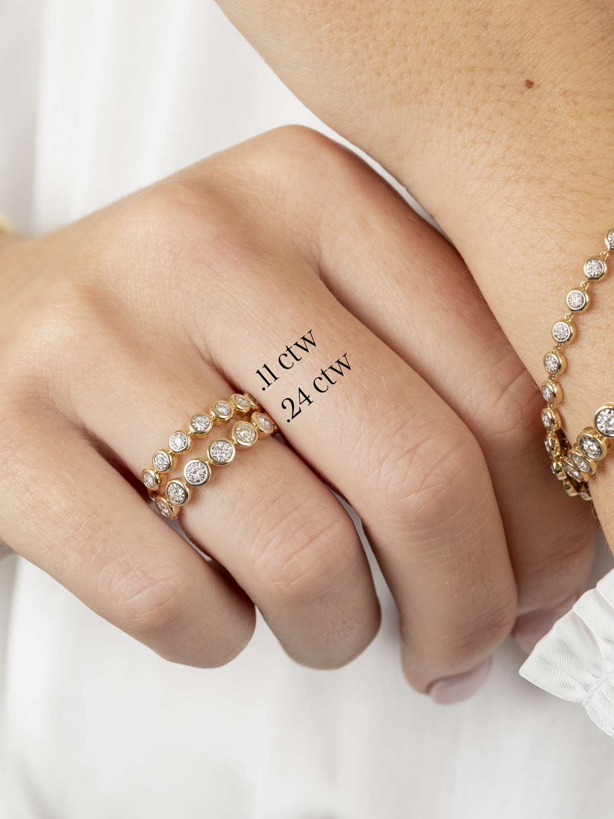 Bryn Bezel Diamond Ring (.11 ctw.) 14K