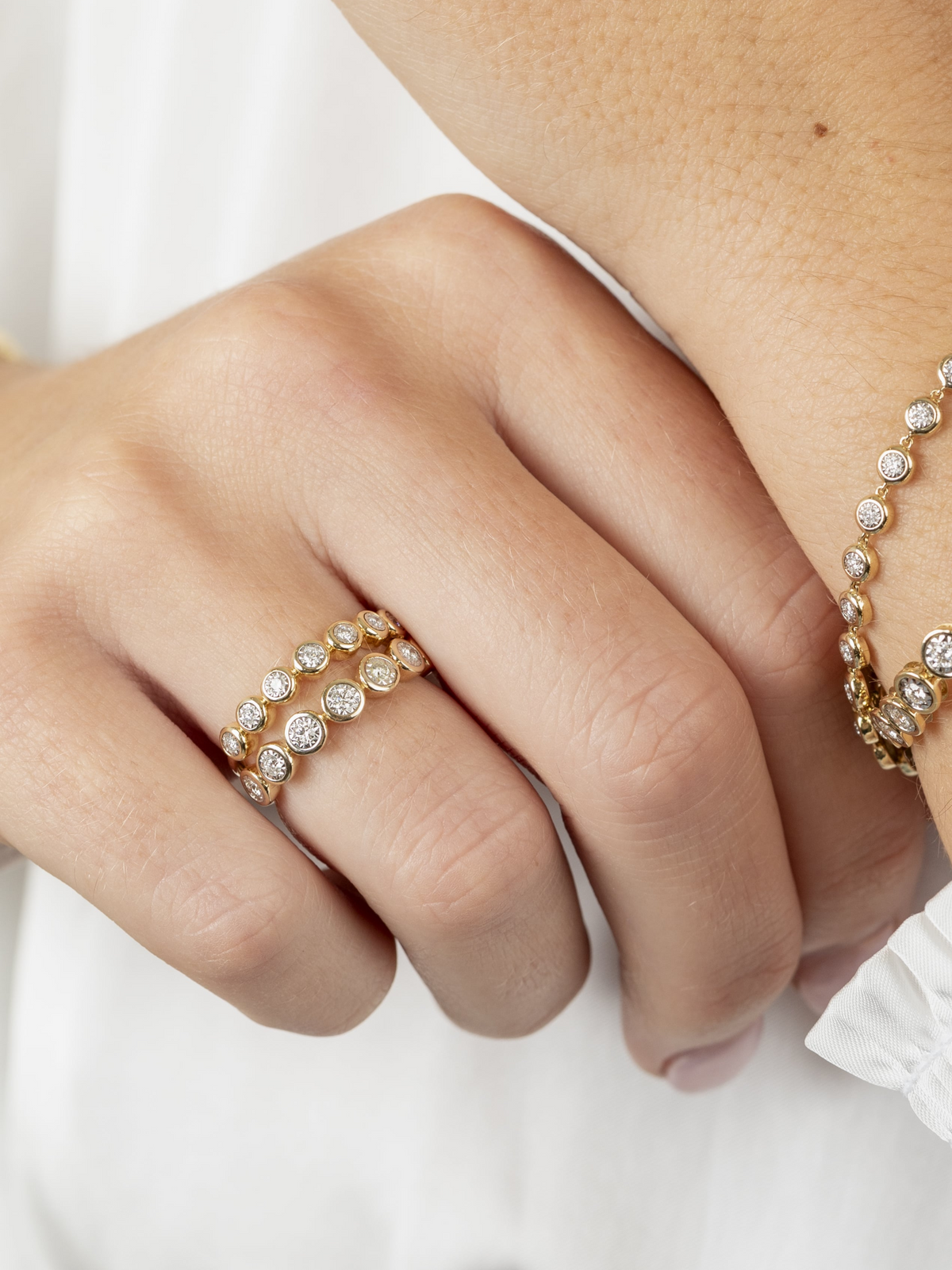 Bryn Bezel Diamond Ring (.11 ctw.) 14K