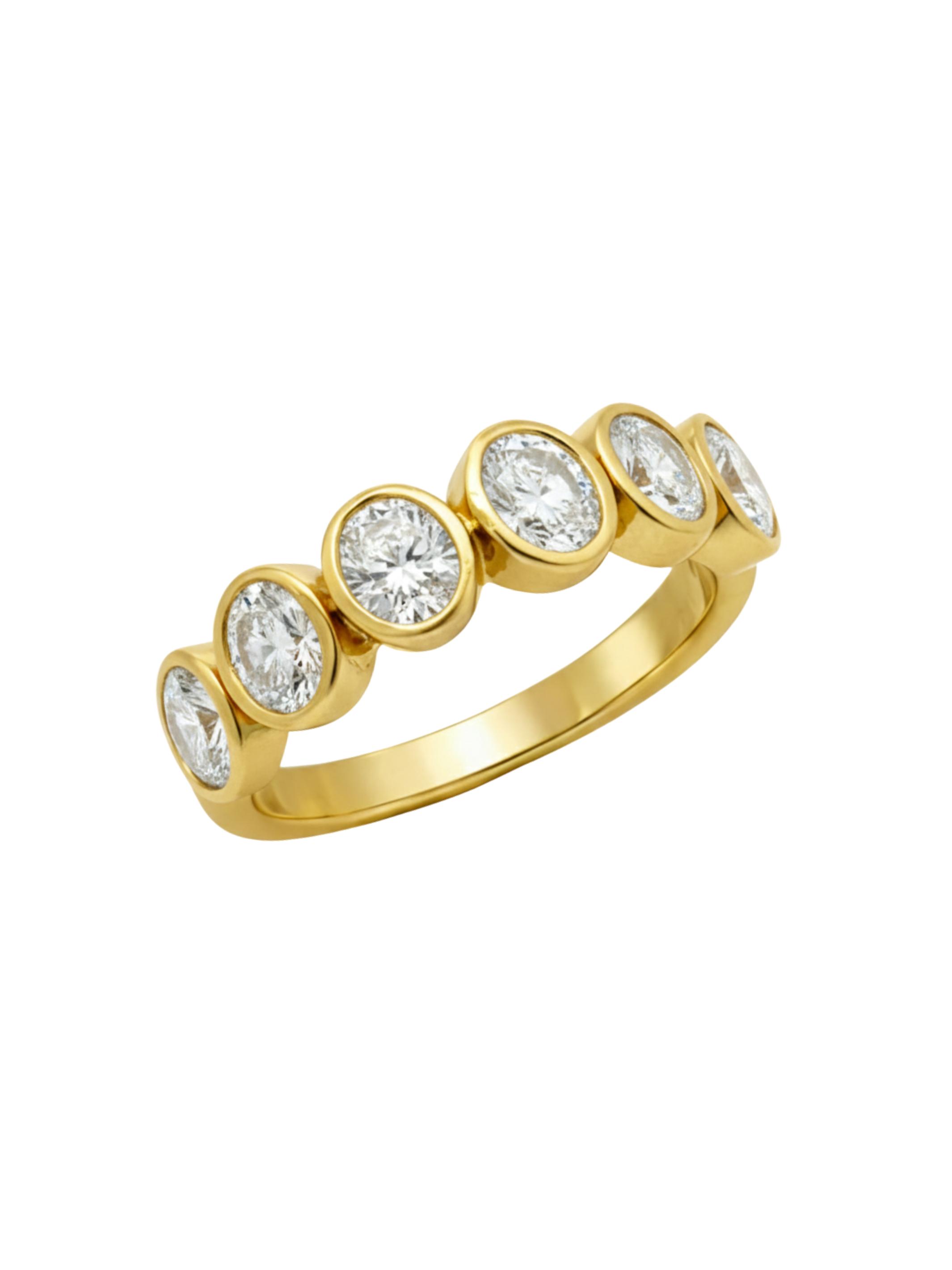 Bezel Set Diamond Rings 14K