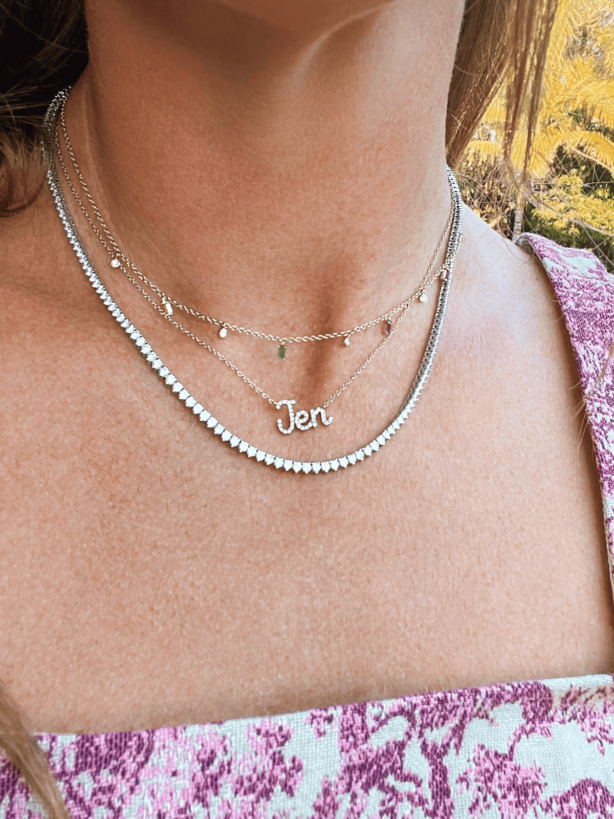 The Birthstone Necklace 14K