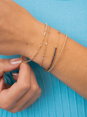 Birthstone Tennis Bracelet - September 14K