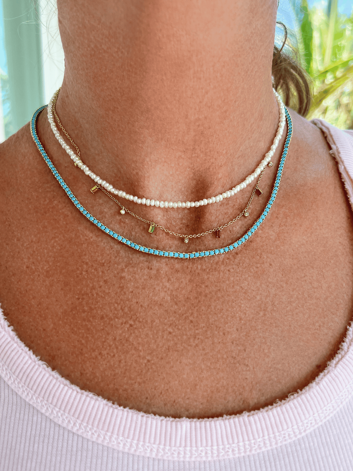 The Birthstone Necklace 14K