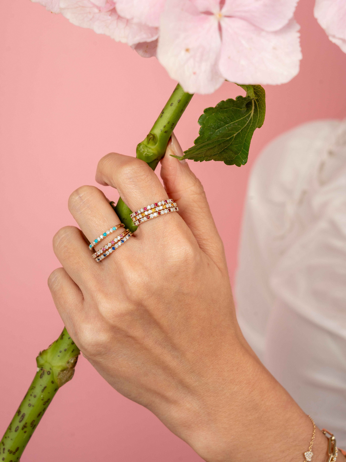 Birthstone Ring - January Garnet 14K