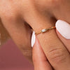 Bitsy Birthstone Ring - April Diamond 14K - LeMel