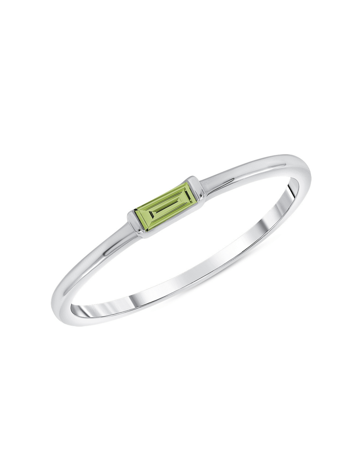 Bitsy Birthstone Ring - August Peridot 14K - LeMel