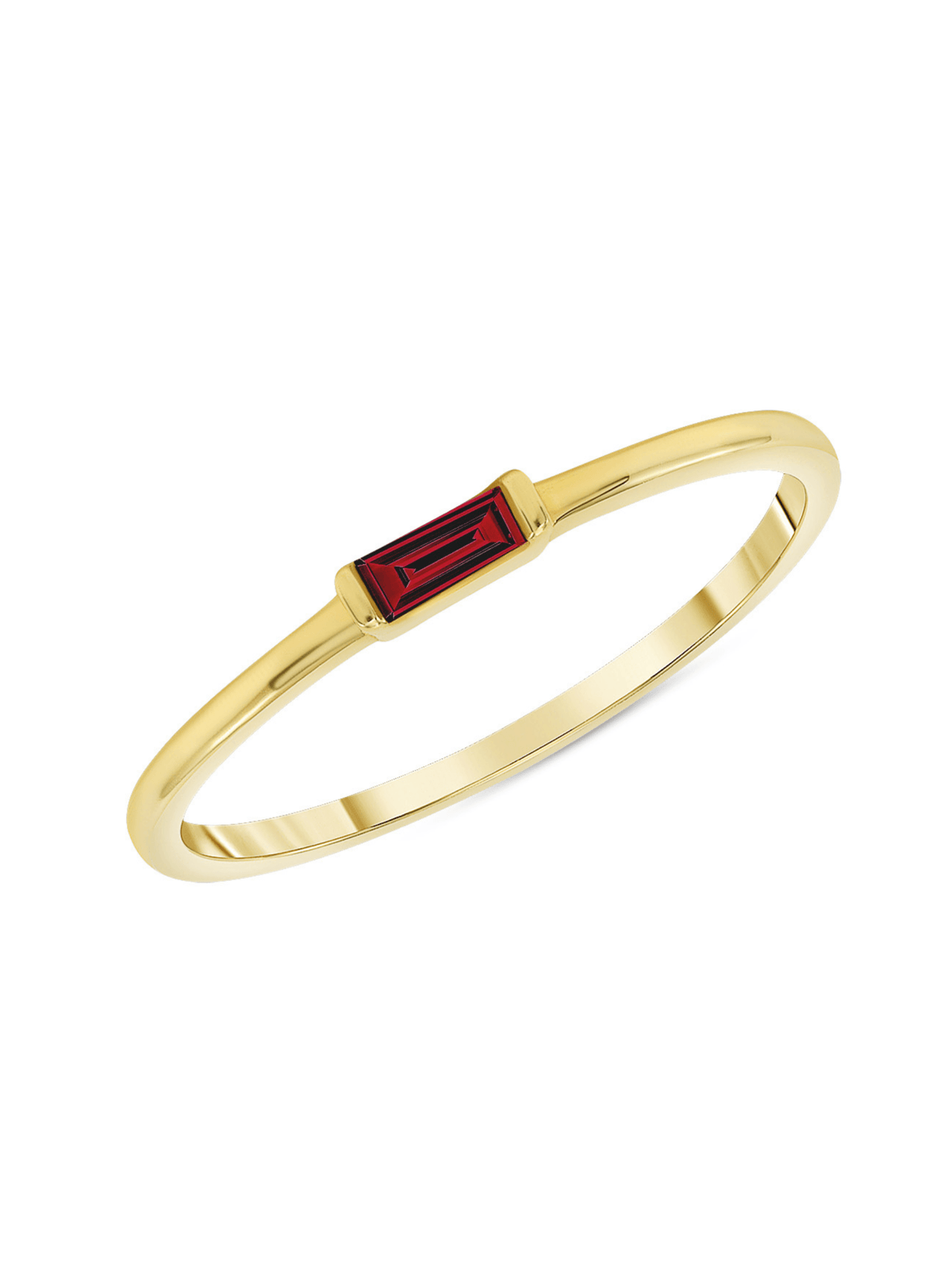 Bitsy Birthstone Ring - July Ruby 14K - LeMel