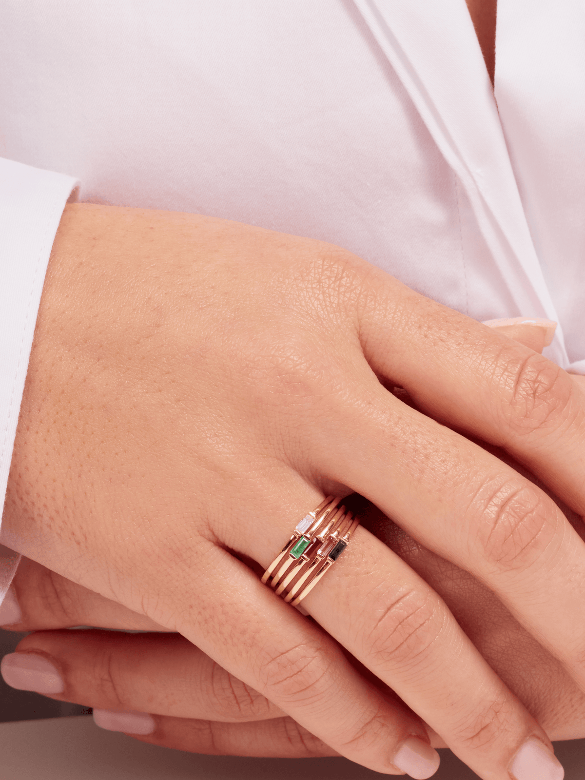 Bitsy Birthstone Ring - July Ruby 14K - LeMel