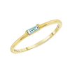 Bitsy Birthstone Ring - March Aquamarine 14K - LeMel