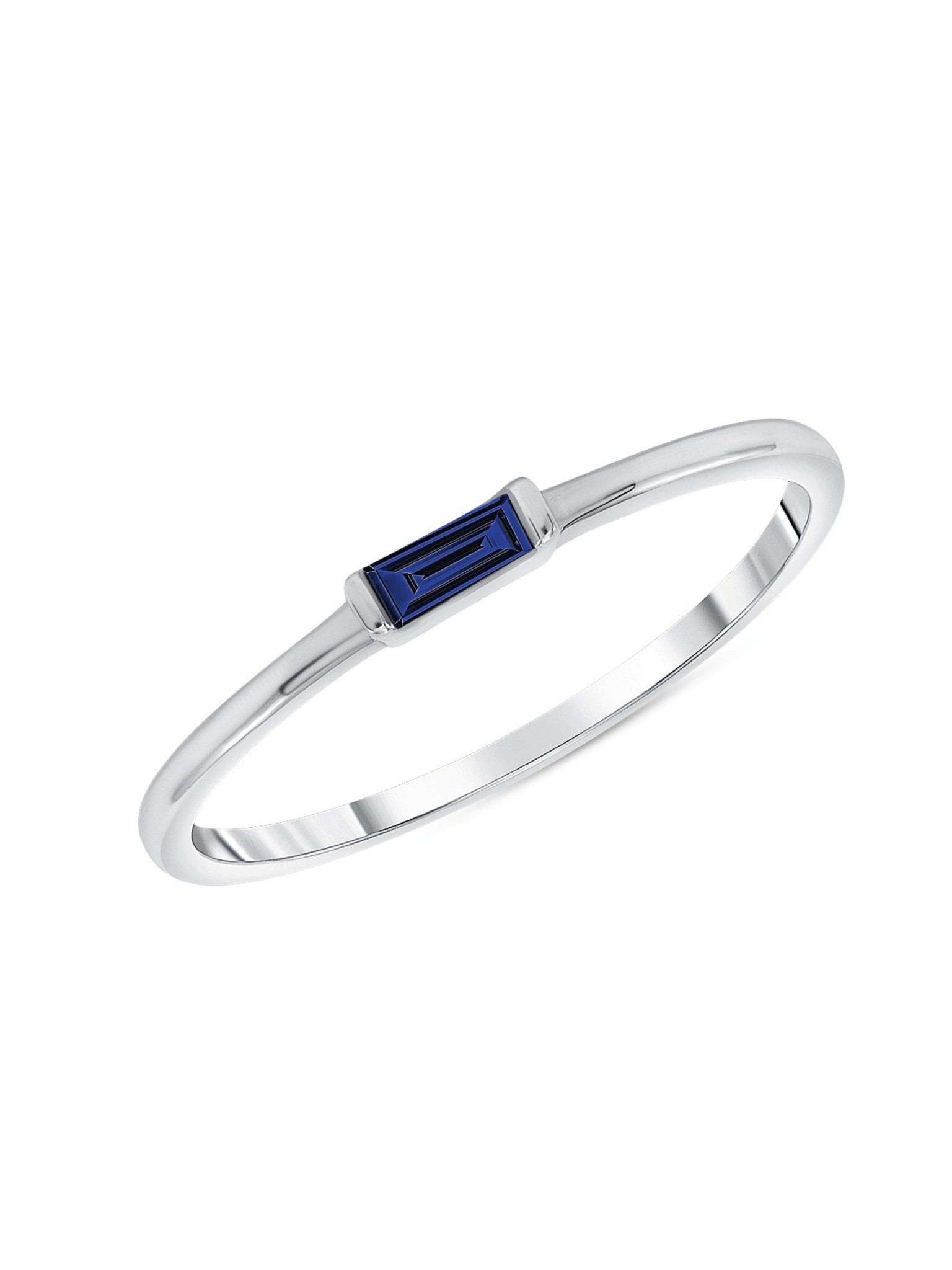 Bitsy Birthstone Ring - September Blue Sapphire 14K - LeMel