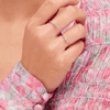 Bitsy Marquise Stack Ring 14K - LeMel