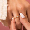 Bitsy Pear Stack Ring 14K - LeMel