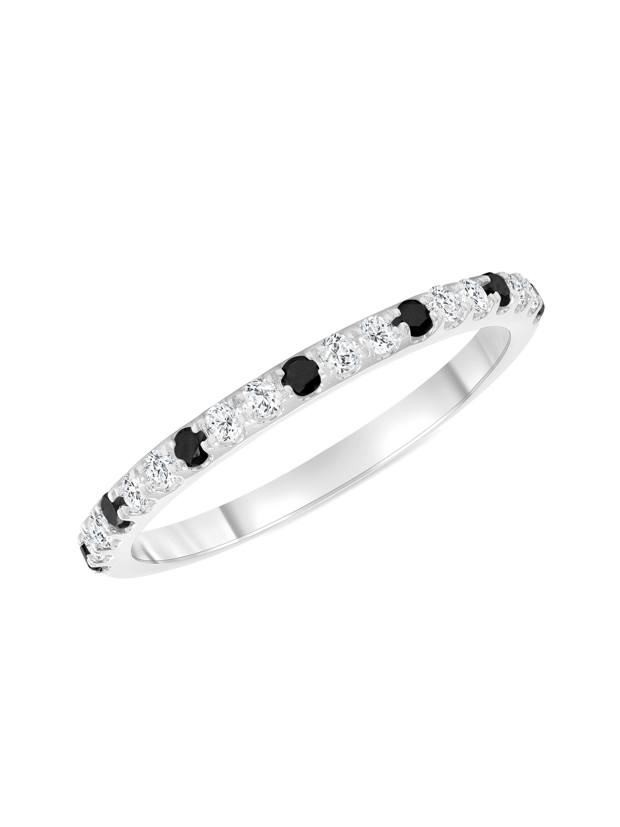 Birthstone Ring April Black Diamond 14K LeMel