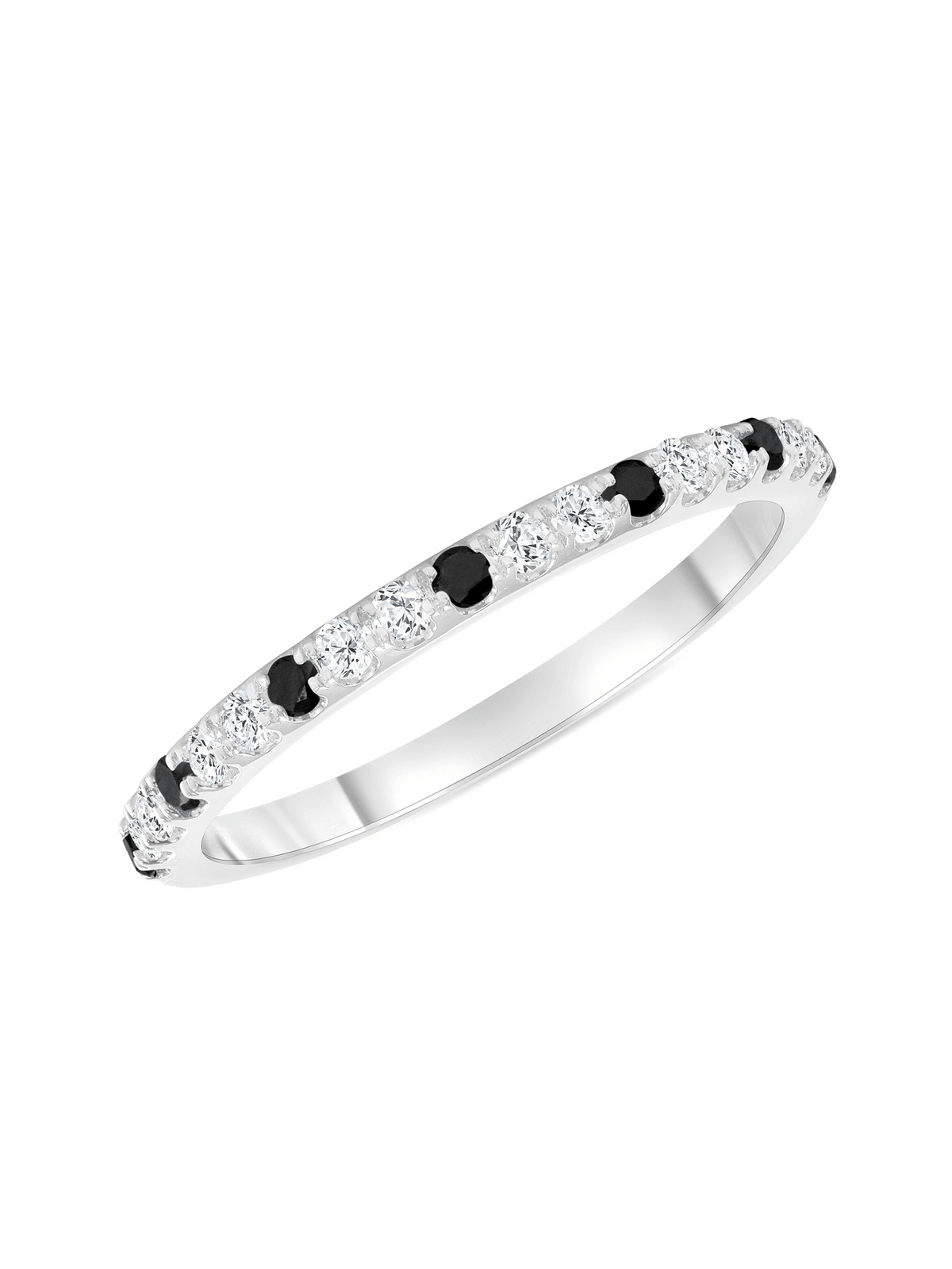 Birthstone Ring - April Black Diamond 14K