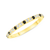 Birthstone Ring - April Black Diamond 14K