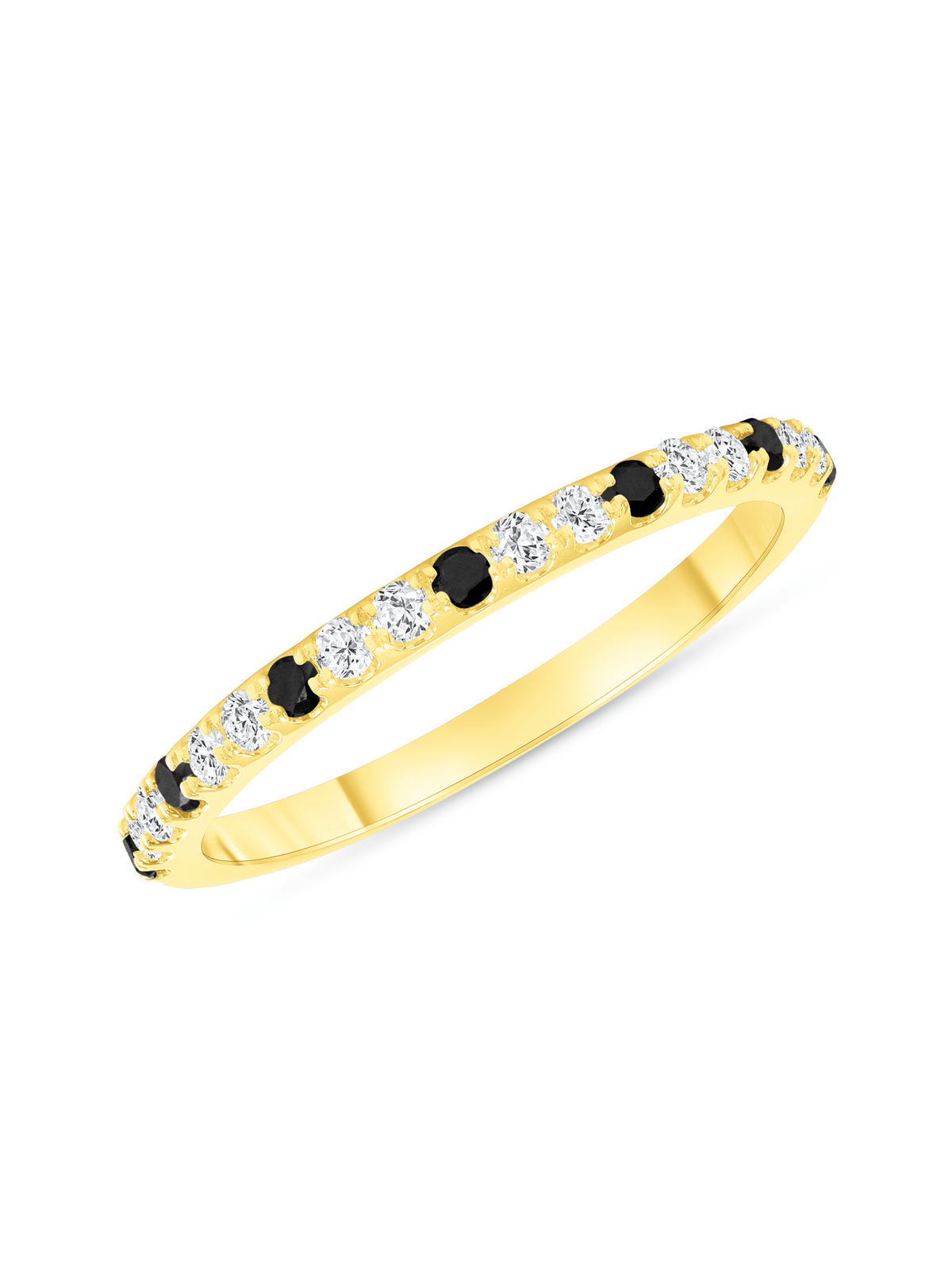 Birthstone Ring - April Black Diamond 14K