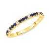 Prism Blue Sapphire Ring 14K