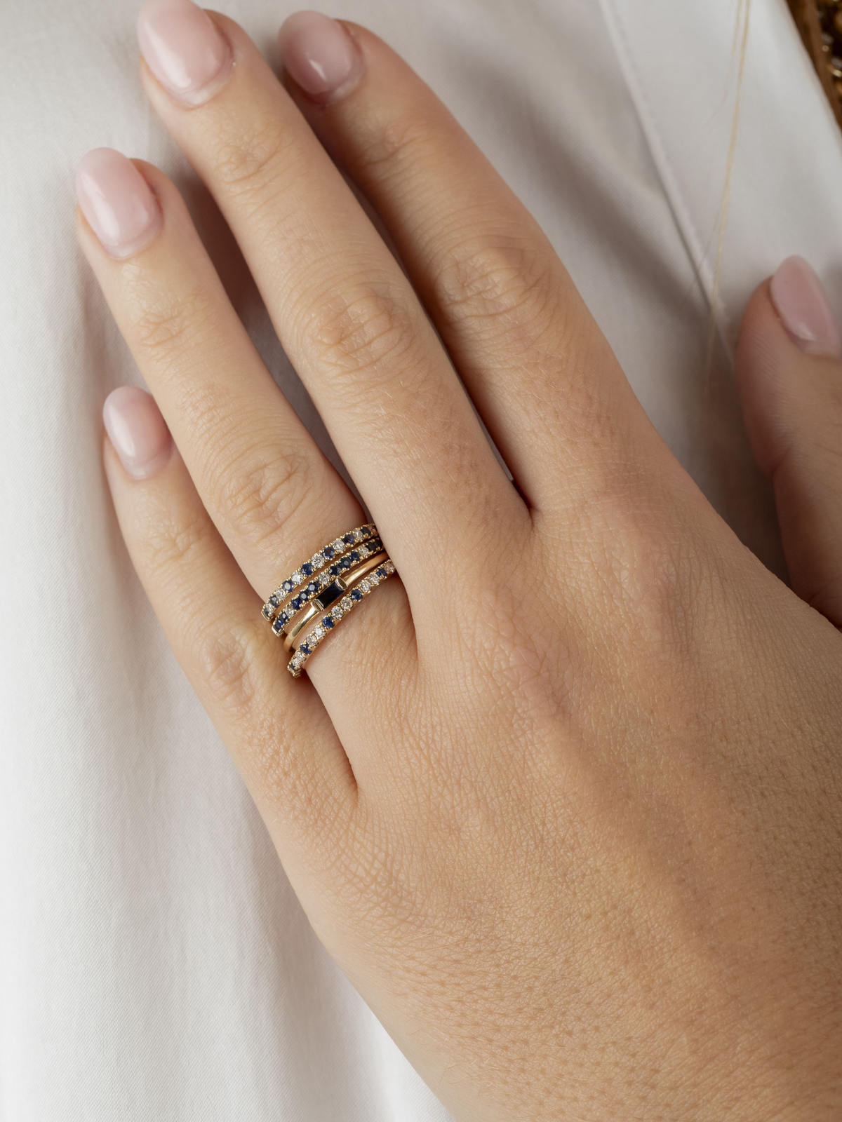 Prism Gemstone Ring 14K