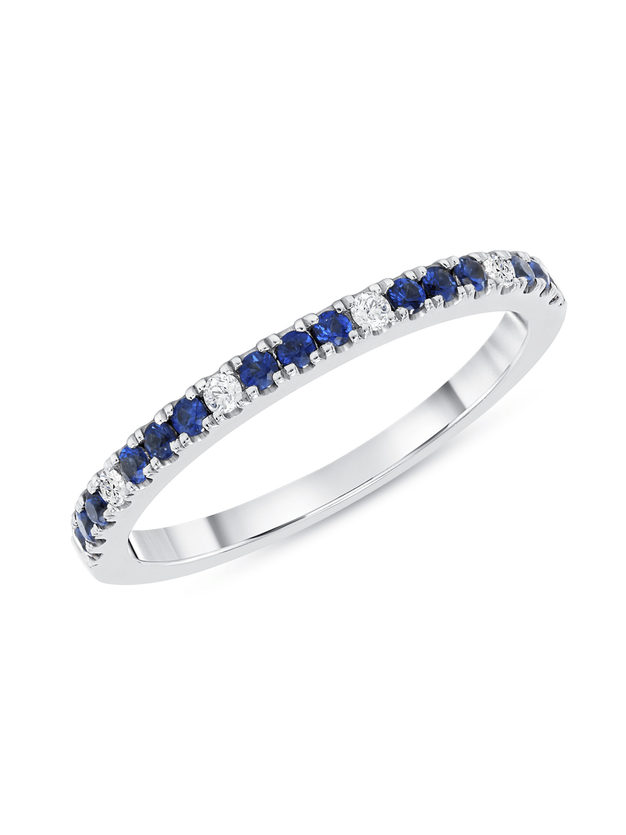 Prism Blue Sapphire Ring 14K