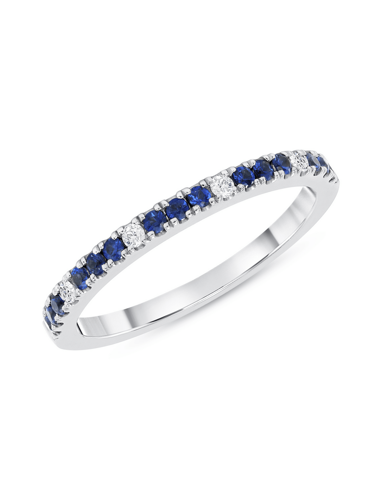 Prism Blue Sapphire Ring 14K
