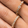 Brilliant Baguette Diamond Band 14K - LeMel