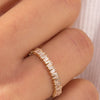 Brilliant Baguette Diamond Band 14K - LeMel