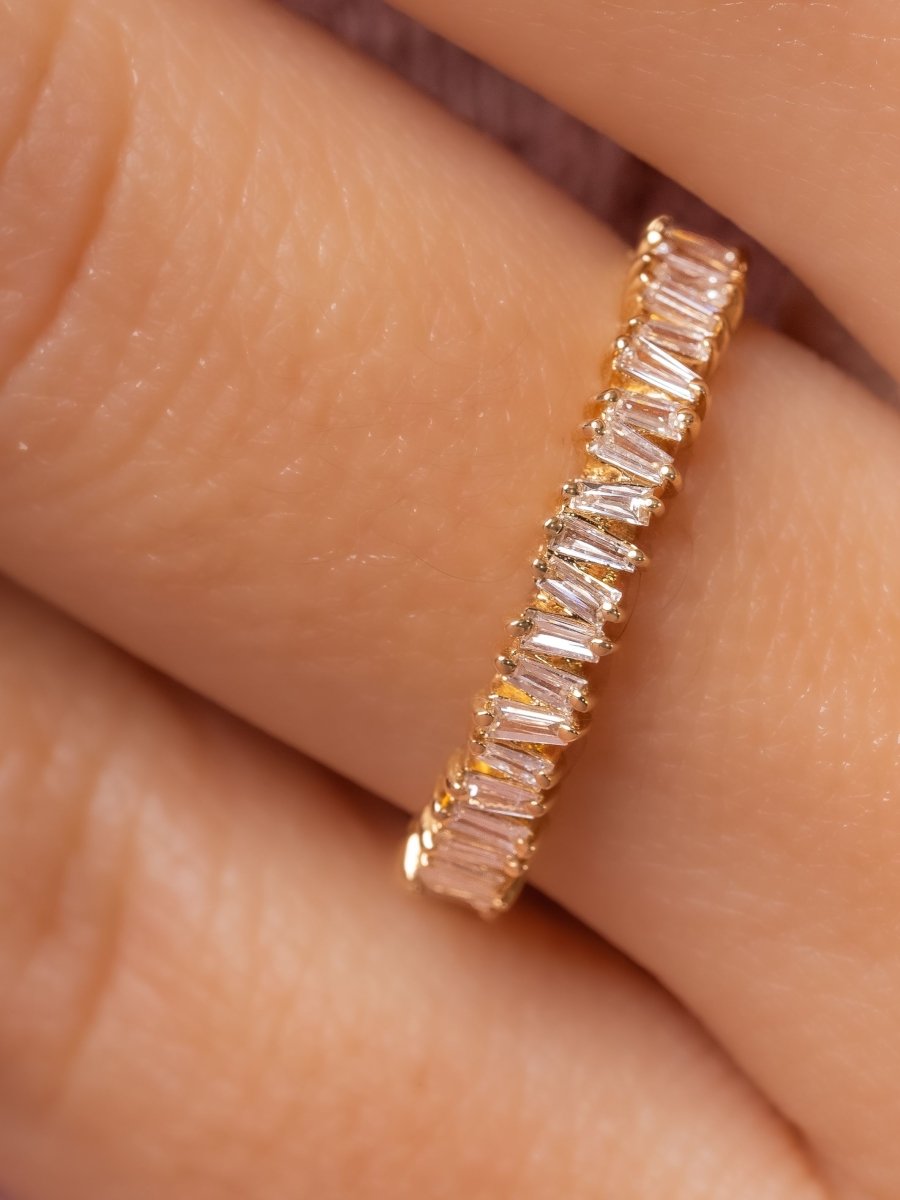 Brilliant Baguette Diamond Band 14K - LeMel