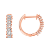 Brilliant Baguette Huggie Earring 14K - LeMel