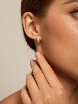 Brooklyn CZ Huggie Earrings