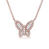 Butterfly Diamond Necklace 14K - LeMel