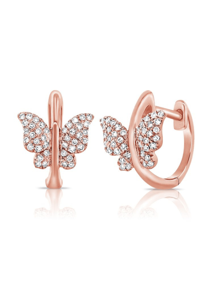 Butterfly Huggie 14K - LeMel