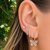 Heart Lab Diamond Stud Earring 14K