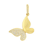 Butterfly Diamond Pendant Necklace 14K