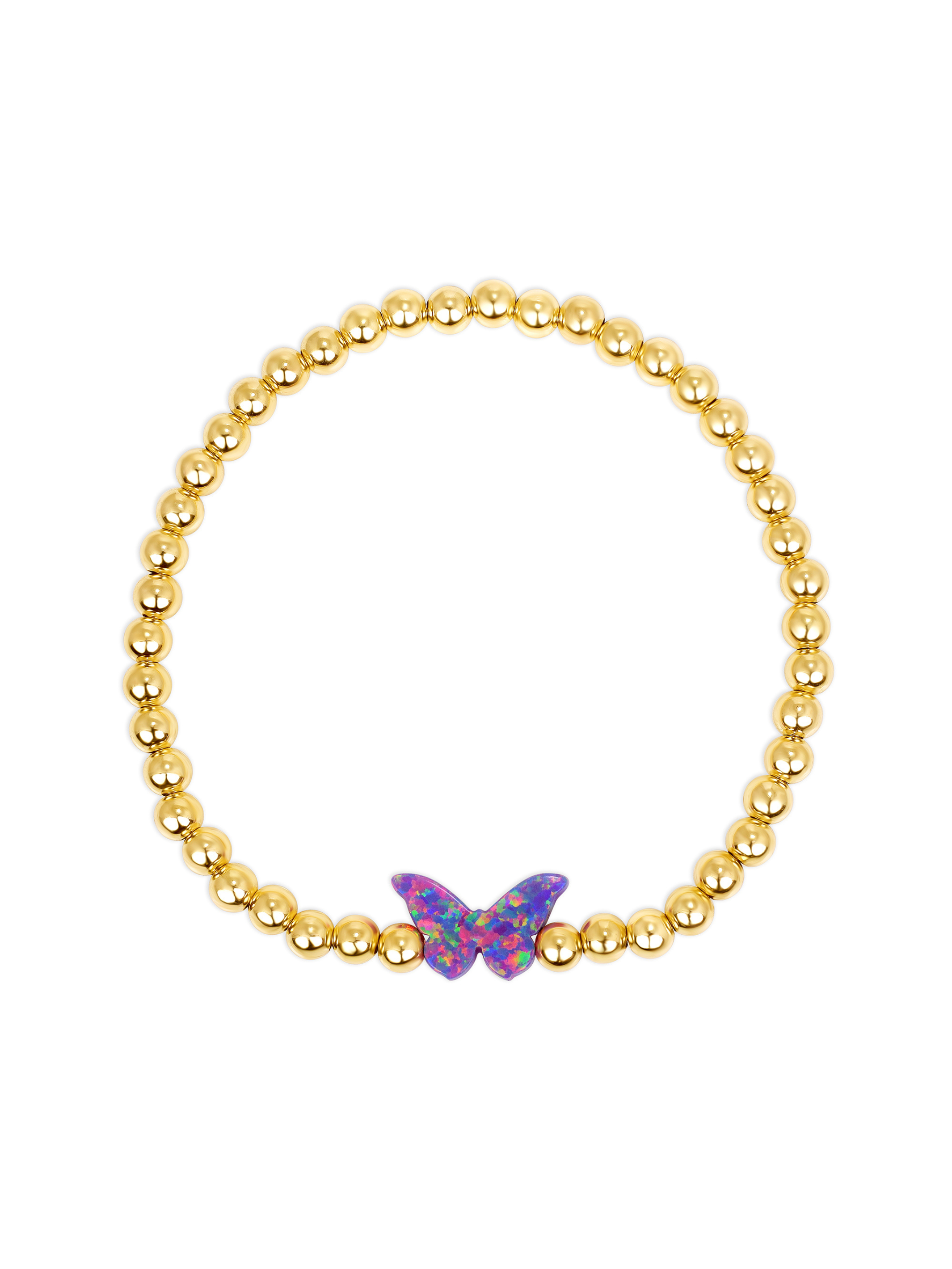 Opalite Butterfly Stretch Bracelet