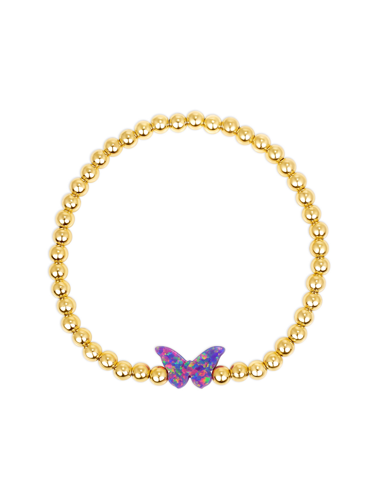Opalite Butterfly Stretch Bracelet