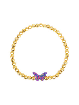Opalite Butterfly Stretch Bracelet