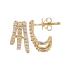 Izzy Cage Diamond Stud Earring 14K